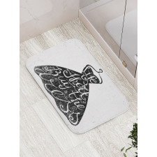 Positive Words on Hanger Bath Mat