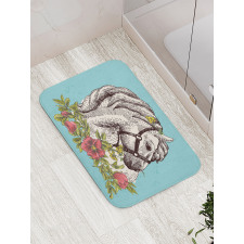 Boho Horse Opium Popy Bath Mat