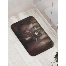 Medieval Evil Woman Myth Bath Mat