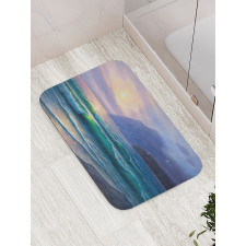 Ocean Morning Mountain Bath Mat