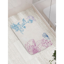 Flower Field Spring Art Bath Mat