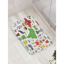 Brazilian Nation Bath Mat