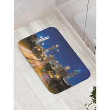 Atlanta Skyline Twilight Bath Mat