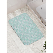 Sea Inspired Floral Bath Mat