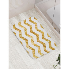 Zigzag Pattern Modern Bath Mat