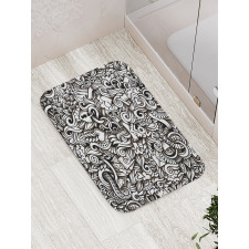 Winged Hearts Bath Mat