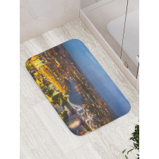 Sunset at London City Bath Mat