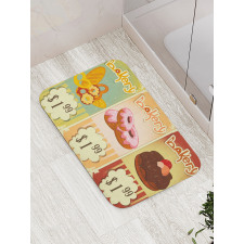 Bakery Shop Pastries Bath Mat