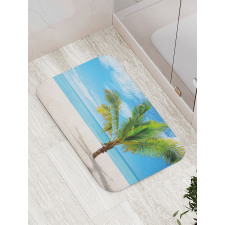 Coconut Palm at Beach Bath Mat