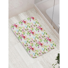 Spring Flowers Pastel Bath Mat