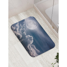 Celestial Photo Full Moon Bath Mat