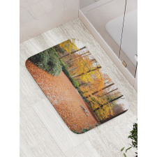 Autumn Forest Trees Fall Bath Mat