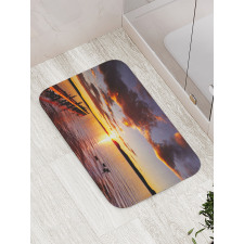 Lake Rotorua at Sunrise Bath Mat