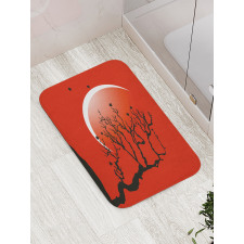 Digital Scene Tree Moon Bath Mat