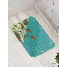 Flower on Lacework Aged Bath Mat