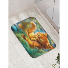 Fantasy Peacock Bath Mat