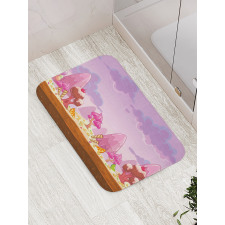 Cartoon Candy Land Bath Mat