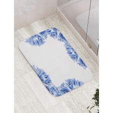 Delicate Crocus Border Bath Mat