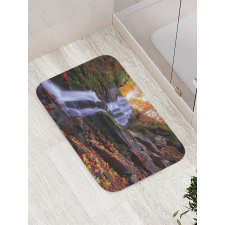 Mountain and Waterfall Bath Mat