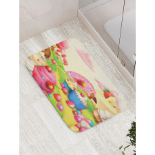 Yummy Donuts Land Bath Mat