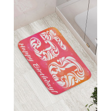 Swirls and Stars Bath Mat