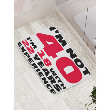 Feel 18 Words Bath Mat