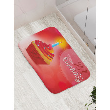 Abstract Birthday Bath Mat