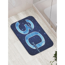 Modern Birthday Image Bath Mat