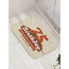 Birthday Age Number Bath Mat