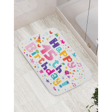 Teenage Girl Birthday Bath Mat