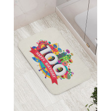 Digital Print Shapes Bath Mat