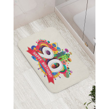 Funky Pop Birthday Bath Mat