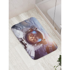 Space Satellite Eclipse Bath Mat