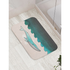 Fish Swimming Submarine Bath Mat