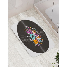 70s Record Discography Bath Mat