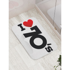 Seventies Love Bath Mat