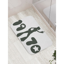 70s Woman Retro Bath Mat