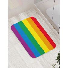 Gay Parade Flag Freedom Bath Mat