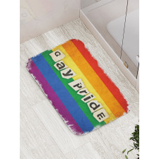 LGBT Parade Retro Style Bath Mat