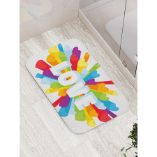 Love Burst Gay LGBT Bath Mat