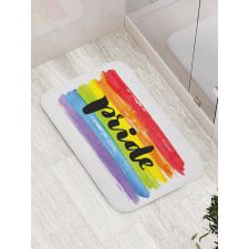Watercolor Artwork LGBT Bath Mat