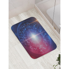 Connected Dots Signs Bath Mat