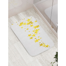 Yellow Shade Modern Stars Bath Mat