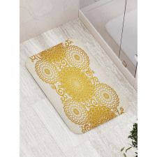 Spring Flowers Border Bath Mat