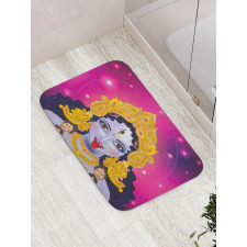 Ethnic Sacred Design Figure Bath Mat