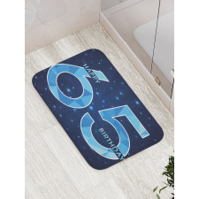 Numbers Bath Mat