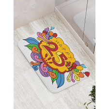 Floral Balloon Bath Mat