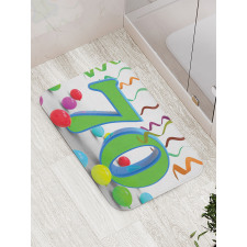 Balloons and Curls Bath Mat