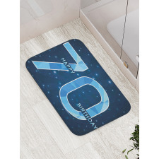 Stars Space Party Bath Mat