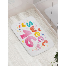 Hearts Flowers Bath Mat